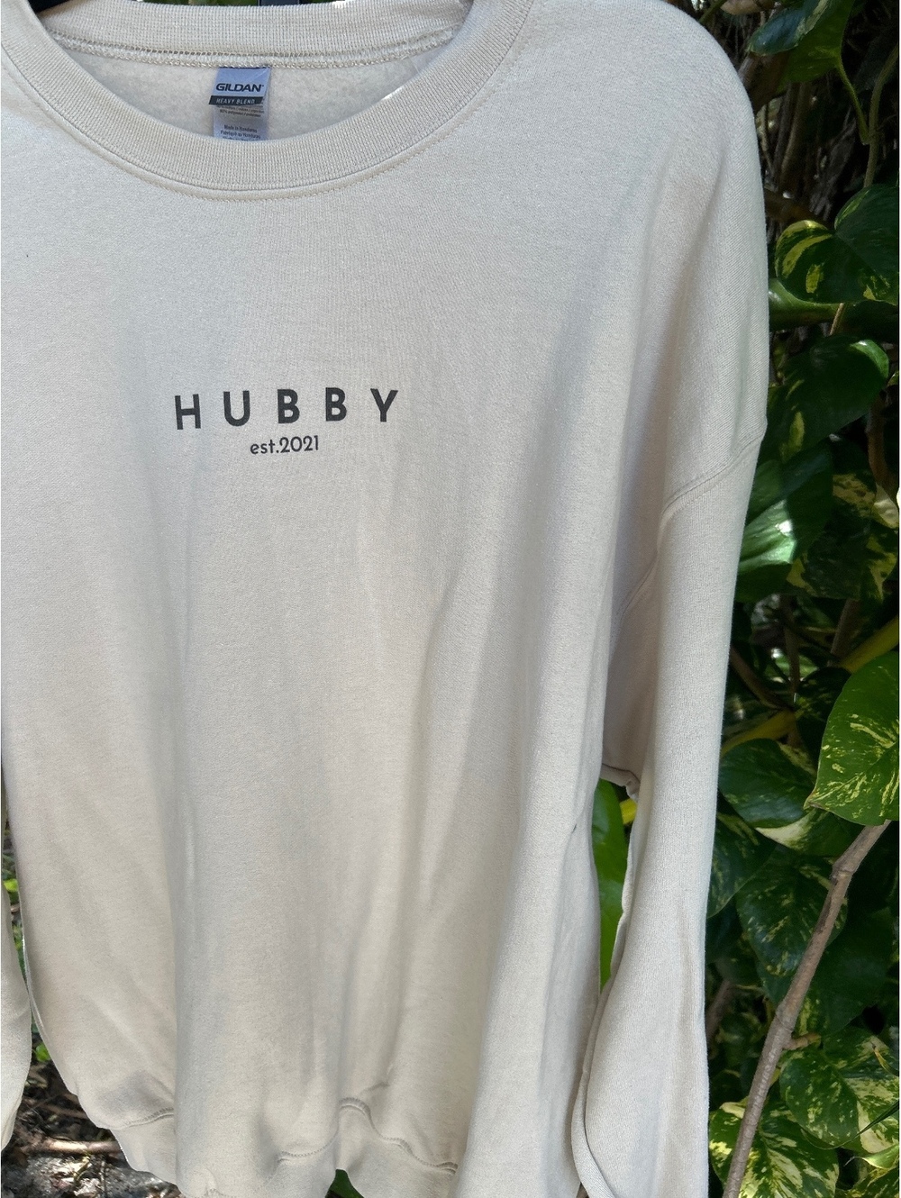 Gildan Heavy Blend Cream Crewneck Sweatshirt XL
